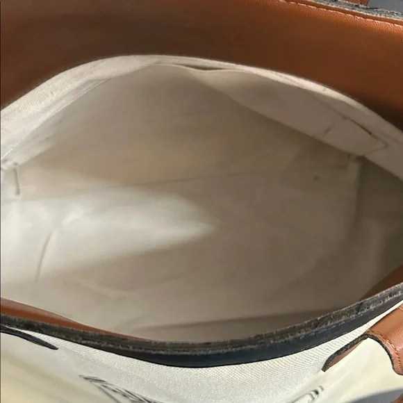 Beige Tote with Brown and Black Accents - Picture 12 of 17